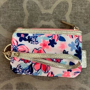 Lilly Pulitzer wristlet coin purse “Party like a Lobstar” pattern